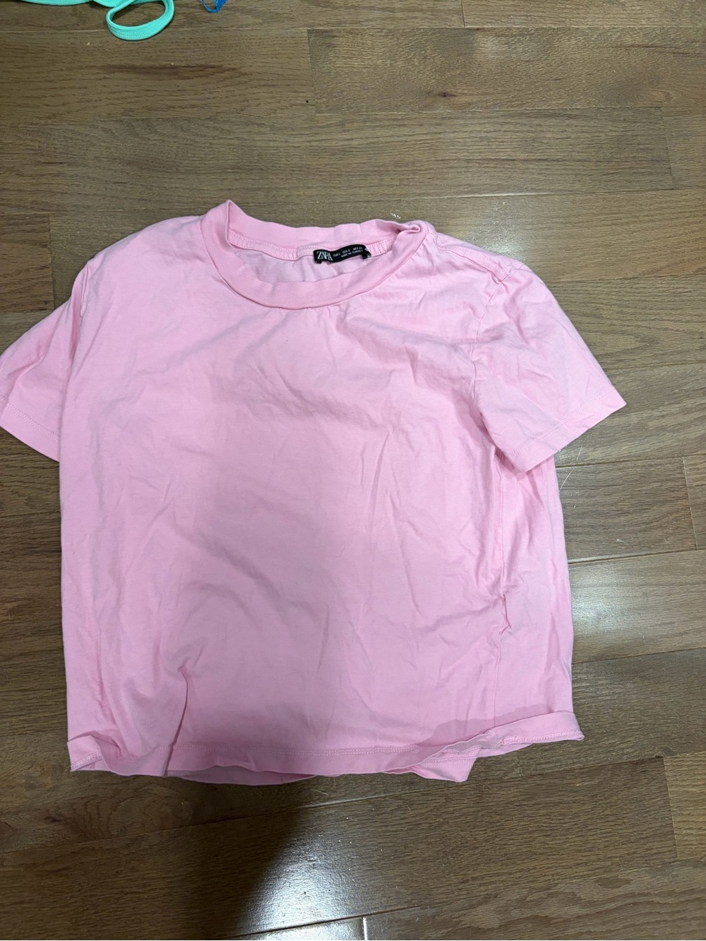 Zara Men Light Pink Crew Neck Short Sleeve Tee